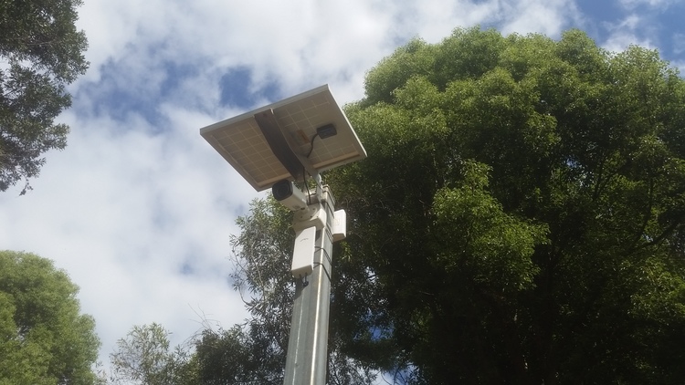 Solar Powered Bracken Ridge Security Cameras Installation
           Wireless Station